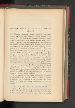 Miscellaneous Notes of Sir Walter Elliot.