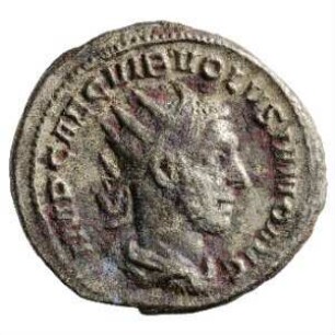 Münze, Antoninian, 253 n. Chr.