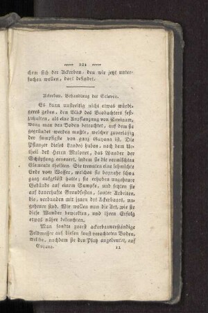 Ackerbau. Behandlung der Sclaven.