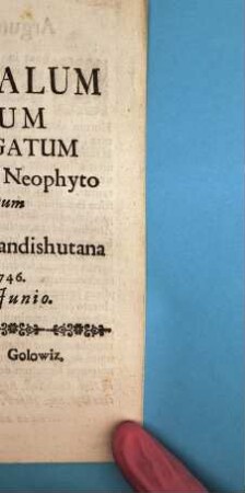 Scandalum datum et purgatum in Madurensi Neophyto : [Periocha]