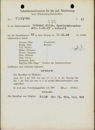 Stilz, Gebhard