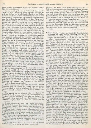 766-767 [Rezension] Kahles, Wilhelm, Geschichte als Liturgie