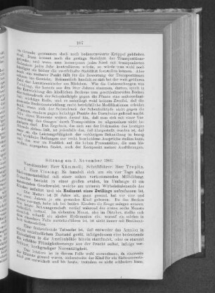 Sitzung am 30. November 1903.