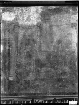 Reichenau Oberzell Sankt Georg Kirche Wandmalerei (10. Jahrhundert) Heilung der Aussätzigen
