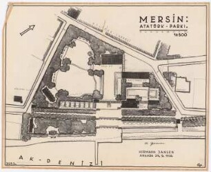 Bebauungsplan Mersin Atatürk-Park: Lageplan 1:5000