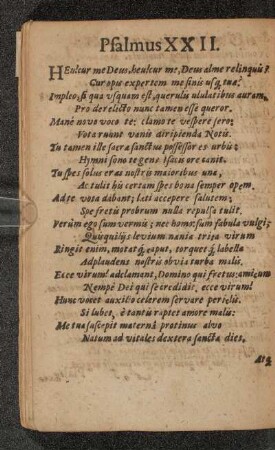 Psalmus XXII.