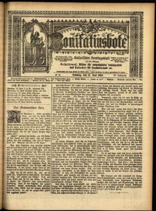 Erste Ausgabe vom Sonntag, den 13. Juni 1909.