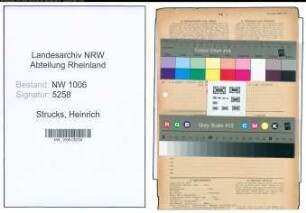 Entnazifizierung Heinrich Strucks , geb. 19.11.1900 (Kreisinspektor)
