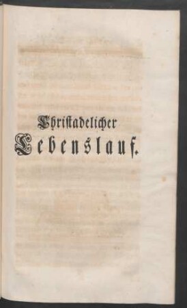 Christadelicher Lebenslauf