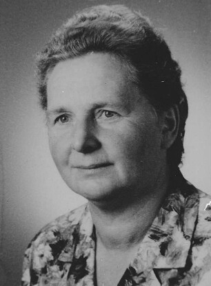 Porträt von Anna Schreiter, eventuell die Tochter von Otto Schreiter/ Kleinbauer aus Großolbersdorf : Porträt von Anna Schreiter