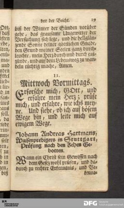 [Mittwoch]