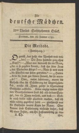 IIten Theiles Sechszehentes Stück