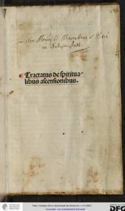 Tractatus de spiritualibus ascensionibus.