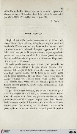 Nuovi sepolcri
