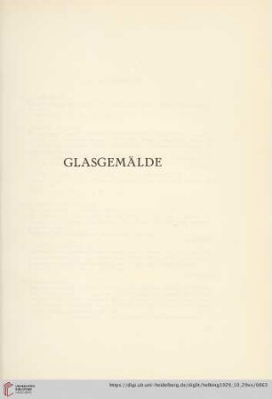 Glasgemälde (Nr. 298-303)