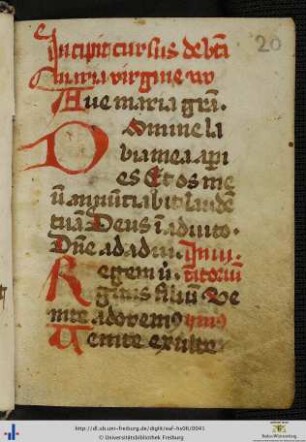 [20r - 75r] Kleines Marianisches Offizium.