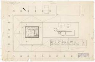 Chemische Institute der Universität Köln: Physikalische Chemie, Grundriss Dachgeschoss, 1:100