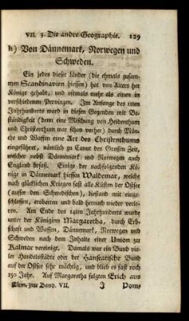 h) Von Dännemark, Norwegen und Schweden.