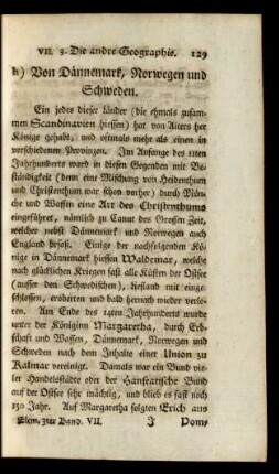 h) Von Dännemark, Norwegen und Schweden.