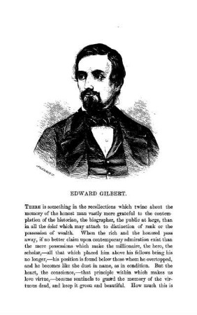 Memoir of Edwad Gilbert