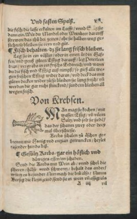 Von Krebsen.