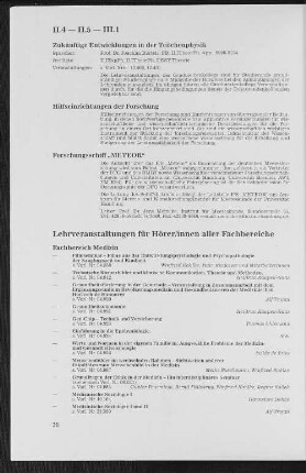 II.5 Hilfseinrichtungen der Forschung