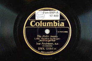 Die Jüdin : 1. Akt, Kavatine des Brogni "Wenn ew'ger Haß" / (Halévy)