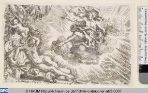 [Jupiter et Sémélé; Semele und Jupiter auf Wolken ruhend]