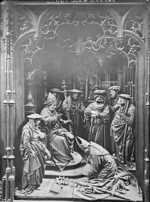 Passionsaltar — Heiliger Dionysius vor dem Papst