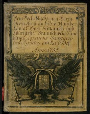 1755: Alt und neuer Crackauer mit allerhöchstem K.K. Privilegio verbesserter und auf Wien berechneter Schreib-Calender auf das Jahr JESU CHRJSTJ ... : Welches ein Gemein-Jahr von 365 Tagen ist