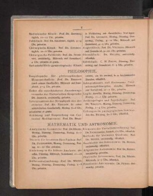 Mathematik und Astronomie.