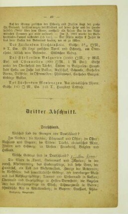 Dritter Abschnitt. Deutschland