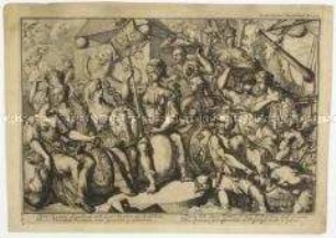 Allegorische Darstellung auf den Unabhängigkeitskampf der Niederlande von Spanien