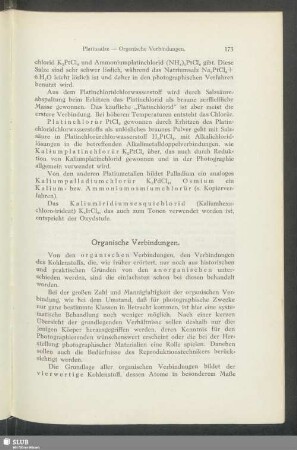 I. Aufbau organischer Verbindungen