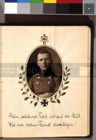 Tagebuch mit Abschriften von Briefen des Leutnants Leopold von Stutterheim