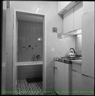 Küche und Badezimmer im Gastdozentenhaus Heinrich-Hertz