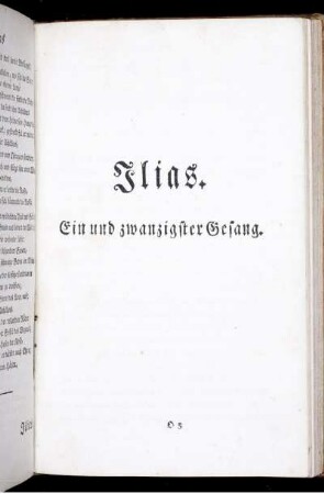 Ilias. Ein und zwanzigster Gesang.