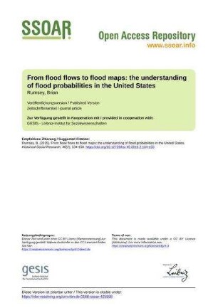 From flood flows to flood maps: the understanding of flood probabilities in the United States