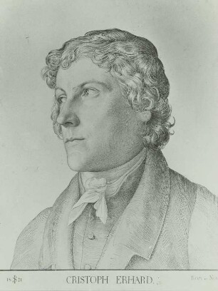 Bildnis Johann Christoph Erhard (1795-1822, Maler, Graphiker)