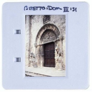 Bitetto, Kathedrale : Hauptportal