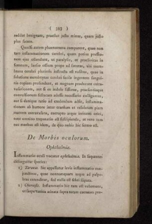 De Morbis oculorum.