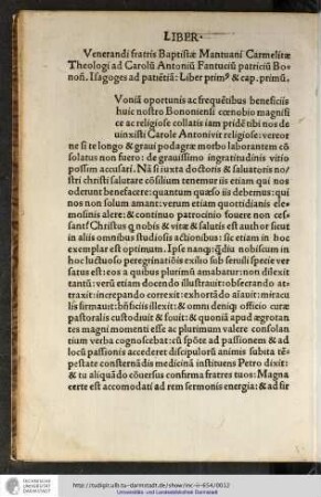 [Q]uoniam oportunis ac frequentibus beneficiis huic nostro Bononiensi coenobio magnifice ac religiose collatis...