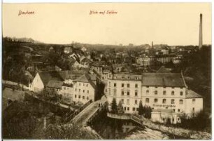 Bautzen. Blick auf Seidau, Hammermühle