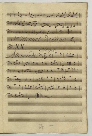 20. Anonymus, Allemande, F-Dur