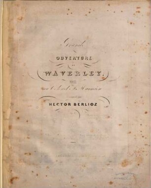 Grande ouverture de Waverley : op. 1