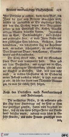 Reise des Verfassers nach Konstantinopel und Andrinopel