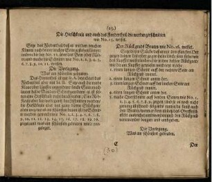 Die Hirschkeule und auch das Fordertheil/ die werden zerschnitten wie No. 15. weiset / Die Vorlegung / Der Rückgrads Braten/ wie No. 16. weiset / Die Vorlegung / Der Nierenbraten/ wie No. 17. weiset wird folgender Gestalt zerschnitten / Die Vorlegung