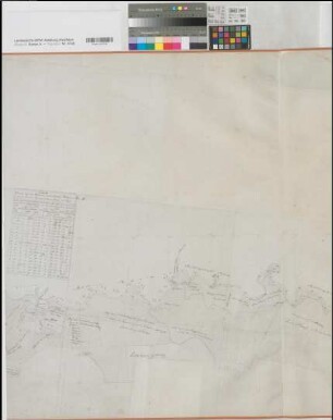 Emscher Terrainaufnahme von Haus Grimberg bis Henrichenburg Entwurf zwischen Recklinghauser Mark und dem Gehölz Lecht Appel 1818/19 o.M. 96 x 143 Zeichnung KSM IV Nr. 190