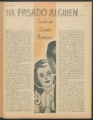 Ha pasado alguien... : Cuento