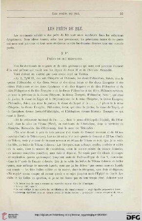 3: Les prêts de blé